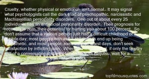 Top Quotes About Narcissistic Personality Disorder
