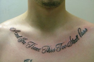Tattoo Quotes Artistic Good For Men Bible Love