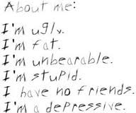About ME.I’m Ugly,I’m Fat.I’m Unbearable. I’m Stupid. I Have ...