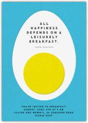 paperless post egg quote breakfast invitation more eggs quotes