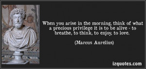 when you arise in the morning marcus aurelius - Google Search