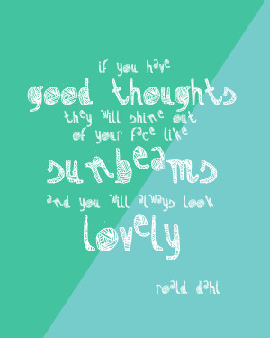 Sunbeams Quote (Roald Dahl)