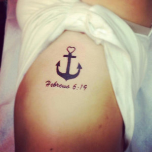 Hebrews 6:19 anchor tattoo. LOVE. I've seriously been looking for a ...