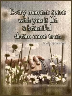 Every Moment Is Like a Beautiful Dream Come True Facebook Graphic