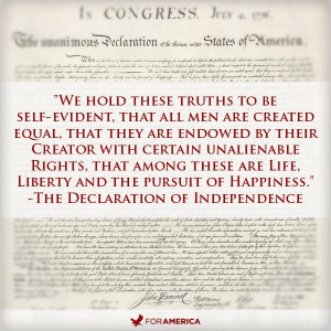 of Independence which states: 