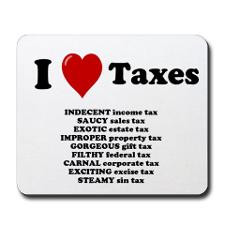 Love Taxes - Rude Tax Advisor Mousepad for