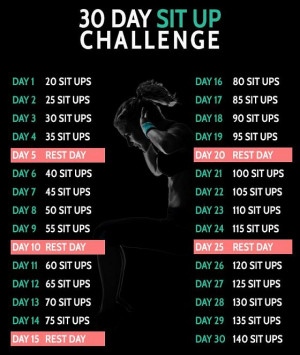 30 Day Sit Up Challenge