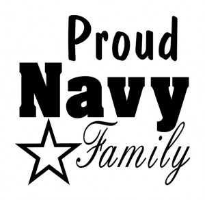 Proud Navy Vinyl Car Decal, choose from Mom, Dad, Husband, Wife ...