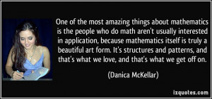 One of the most amazing things about mathematics is the people who do ...