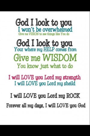 Bethel song lyrics-God I look to you