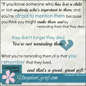 ... re Reminding them of is that You Remember That They Lived ~ Hope Quote