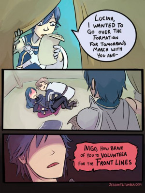 Fire Emblem Awakening - Chrom, Lucina, and Inigo. If I was Lucina and ...