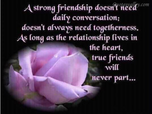 Strong Friendship Doesn’t Need Daily Conversation