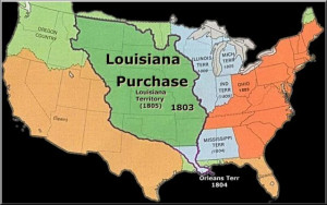 Which territory did Jefferson purchase from France, which doubled the ...