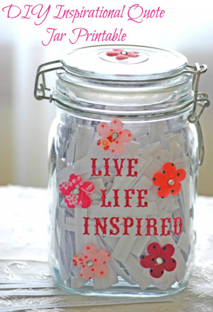 FREE Inspirational Quote Jar Printables