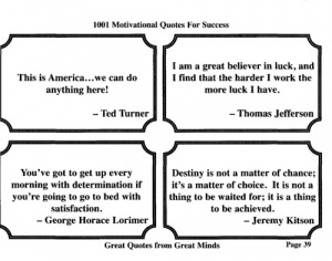 1001 Motivational Quotes for Success: Great Quotes from Great Minds