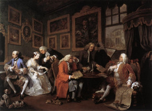 William Hogarth, The Marriage Contract , from the Marriage a la Mode ...