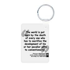 Nightingale Gifts Quote Aluminum Photo Keychain for