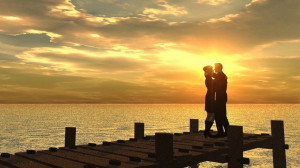 Full View and Download romance with sunset Wallpaper with resolution ...