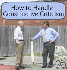 How to Handle Constructive Criticism | Teach 4 the Heart More