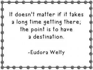Stasis is the killer of goals. Keep moving.