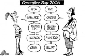 ... Generational Images - Boomers and Net Generation Collage