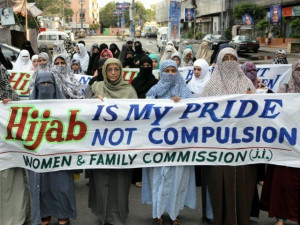 While demanding that the Hijab be made compulsory in the constitution ...
