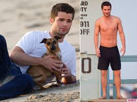 Spencer Boldman Poses Shirtless and with a Puppy for Fashion Tails ...