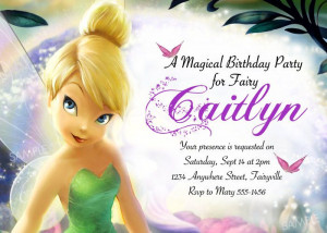 Tinkerbell Invitation for Disney Fairies Birthday by PixelParade, $9 ...