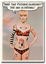 Laugh-In's Body Painting - In 1970, the NBC Network adorned Inga ...