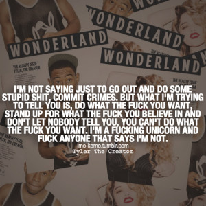 The Creator Quotes Ofwgkta Odd Future Music Lyrics Imo Kemo Picture