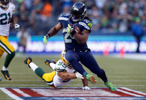 Lynch rushed for 110 yards and two touchdowns for the Seahawks ...