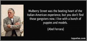 Street was the beating heart of the Italian-American experience ...