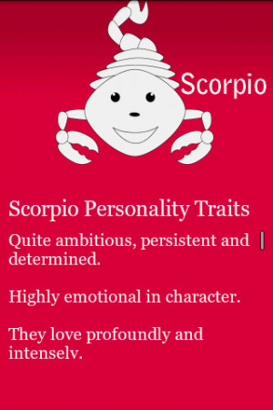 Scorpio Personality Traits Scorpio personality
