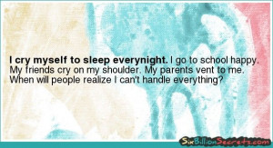 cry myself to sleep everynight.