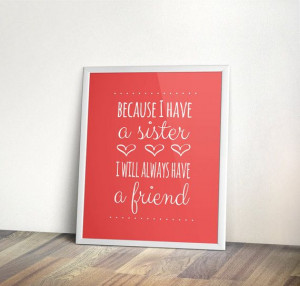 Sisters Quote, INSTANT download, coral, Nursery, sisters, Printable ...