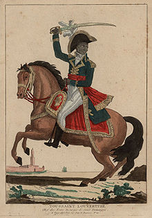 Toussaint Louverture, as depicted in an 1802 French engraving