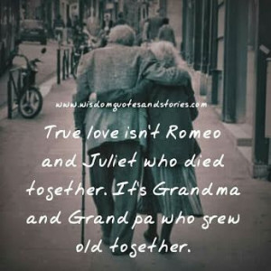 True Love Growing Old Together