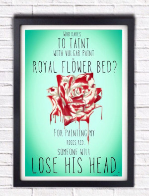 Alice in Wonderland Painted Rose Queen of Hearts by ...