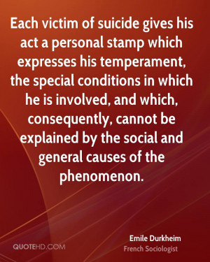 suicide gives his act a personal stamp which expresses his temperament ...
