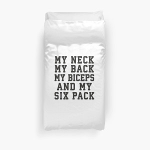 My Neck My Back My Biceps And My Six Pack, Black Ink | Women's Funny ...