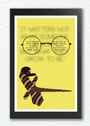 Inspirational quote print, Harry Potter, 