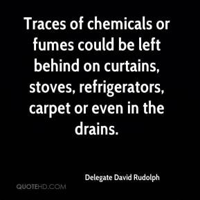 Traces of chemicals or fumes could be left behind on curtains, stoves ...