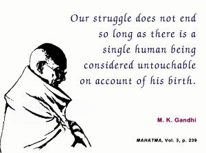 Mahatma Gandhi Quotes on Untouchability