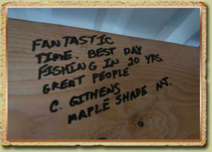 Fantastic time. Best day of fishing in 20 years!