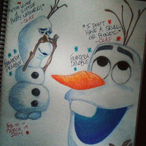 Olaf // Some People Are Worth Melting For // by Francheskah