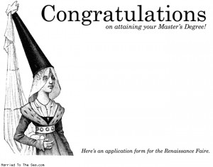 comic: masters degree * Text: Congratulations on attaining your Master ...