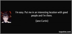Jane Curtin Quote