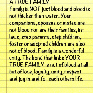 Family is a wonderful unity.