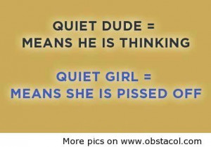 Quiet dude vs. quiet girl | Funny Pictures, Funny Images, Funny Quotes